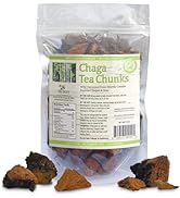 Chaga Mushroom Tea Chunks | 6oz | Wild Harvested from Atlantic Canadian Forests & Not Imported Ov...