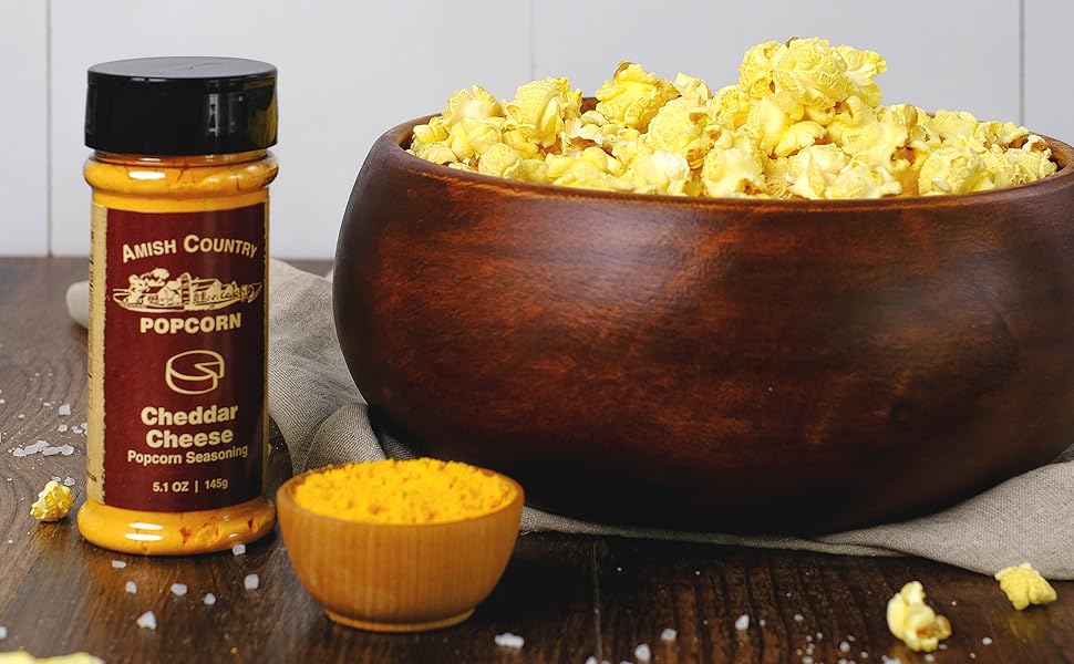 Amish Country Popcorn Cheddar Cheese Topping Seasoning flavor