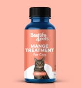 Mange Treatment for Cats - Natural Ear Mite Treatment & Cat Itchy Skin Relief; Helps with Feline ...