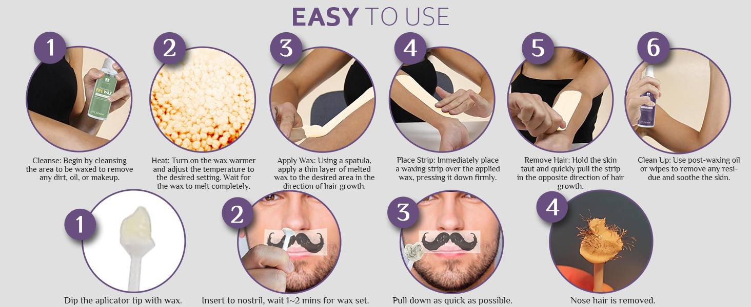 beginners maquina de cera para depilar wax machine kit brow waxing kit hair removal wax kit