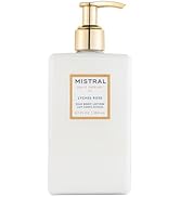 Mistral Luxe Silk Body lotion, Lychee Rose, 8.7 Fl Oz | Organic Linseed Oil & Sweet Almond Oil | ...