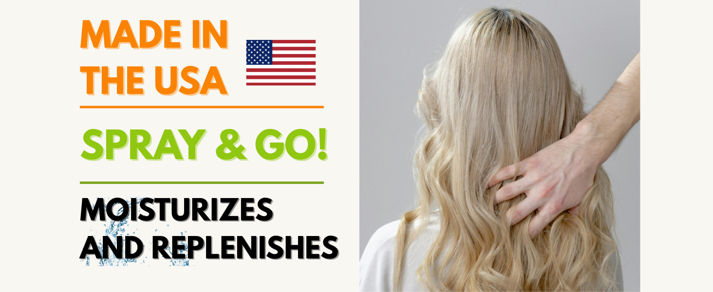 made in the usa just spray and go moisturizes and replenishes