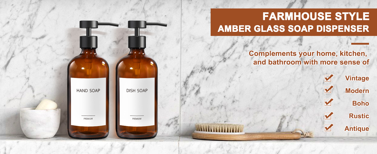soap dispenser set