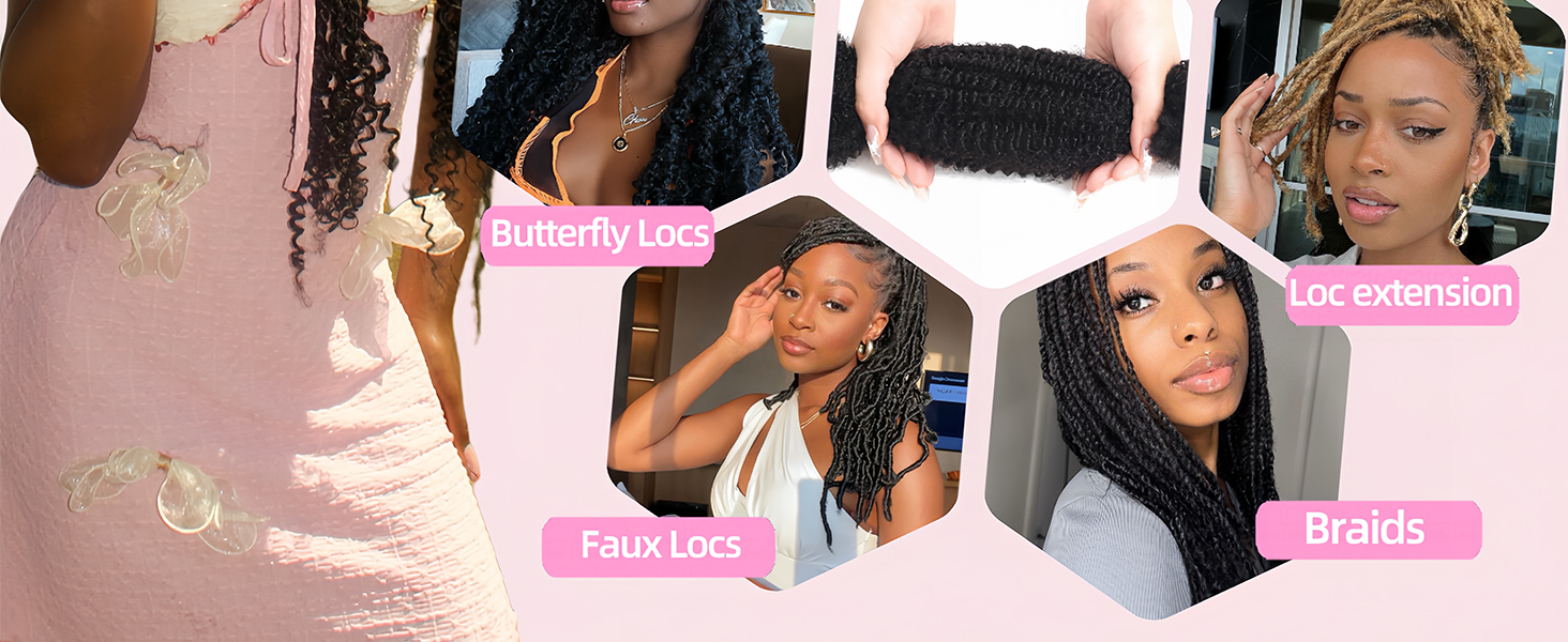 Afro kinky bulk human hair for twists