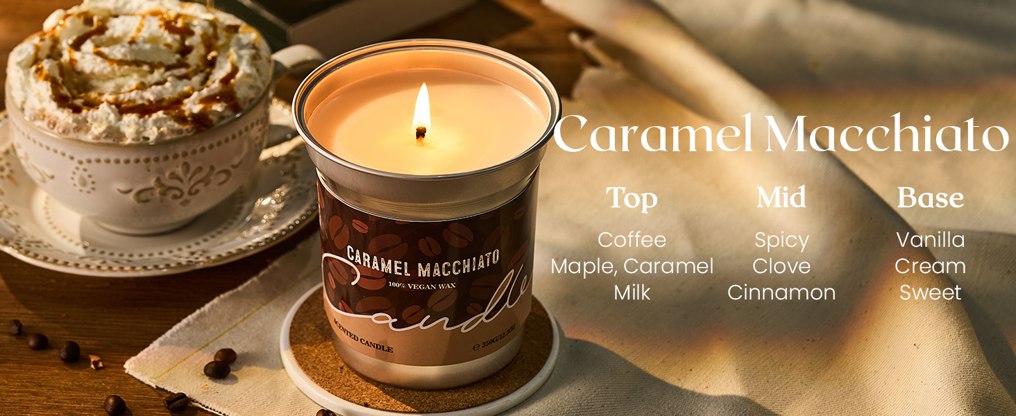 caramel macchiato coffee scented candles