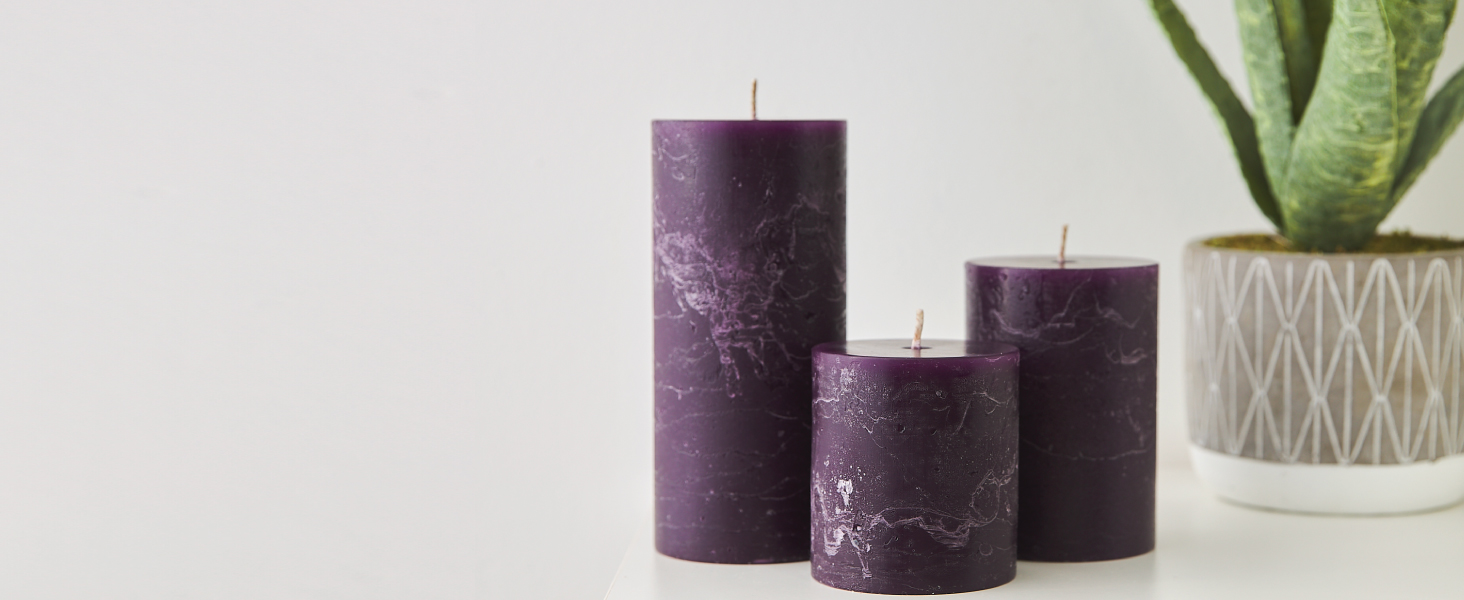 Centerpiece candles, creating a warm, inviting atmosphere for your special gatherings or events. 