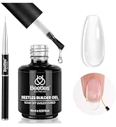 Beetles Builder Gel 7-in-1 Strengthener Gel for Nail Extensions Clear Hard Gel for Nail Strengthe...