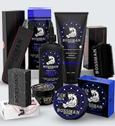 Bossman Big Boss Beard Care Kit for Men - 7 Piece Beard Grooming Kit with Jelly Beard Oil, Beard ...