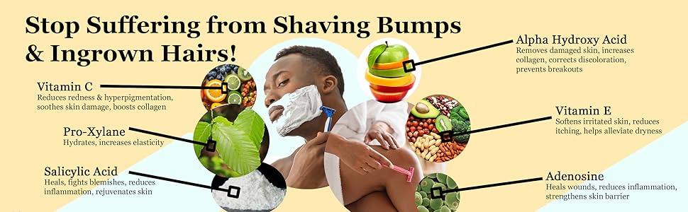 ingrown hair bikini razor bump fighter pfb underarm face leg spot armpit tend skin magic patrol stop