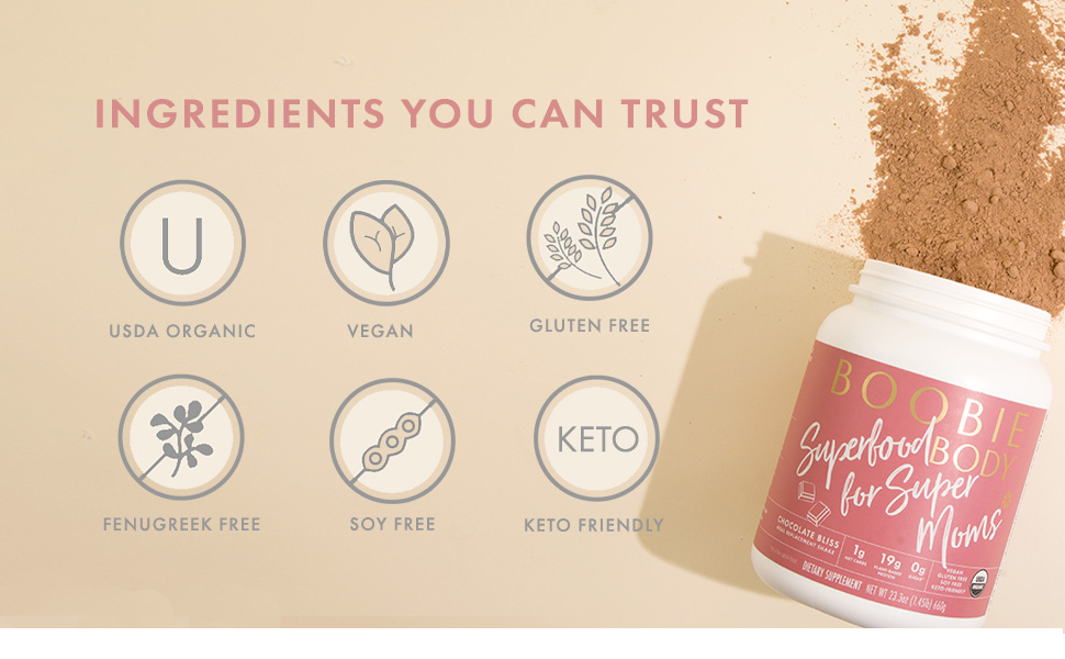 Boobie Superfood Protein Powder Ingredients