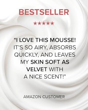 body oil mousse, moisturizing body mousse, body mousse for dry skin