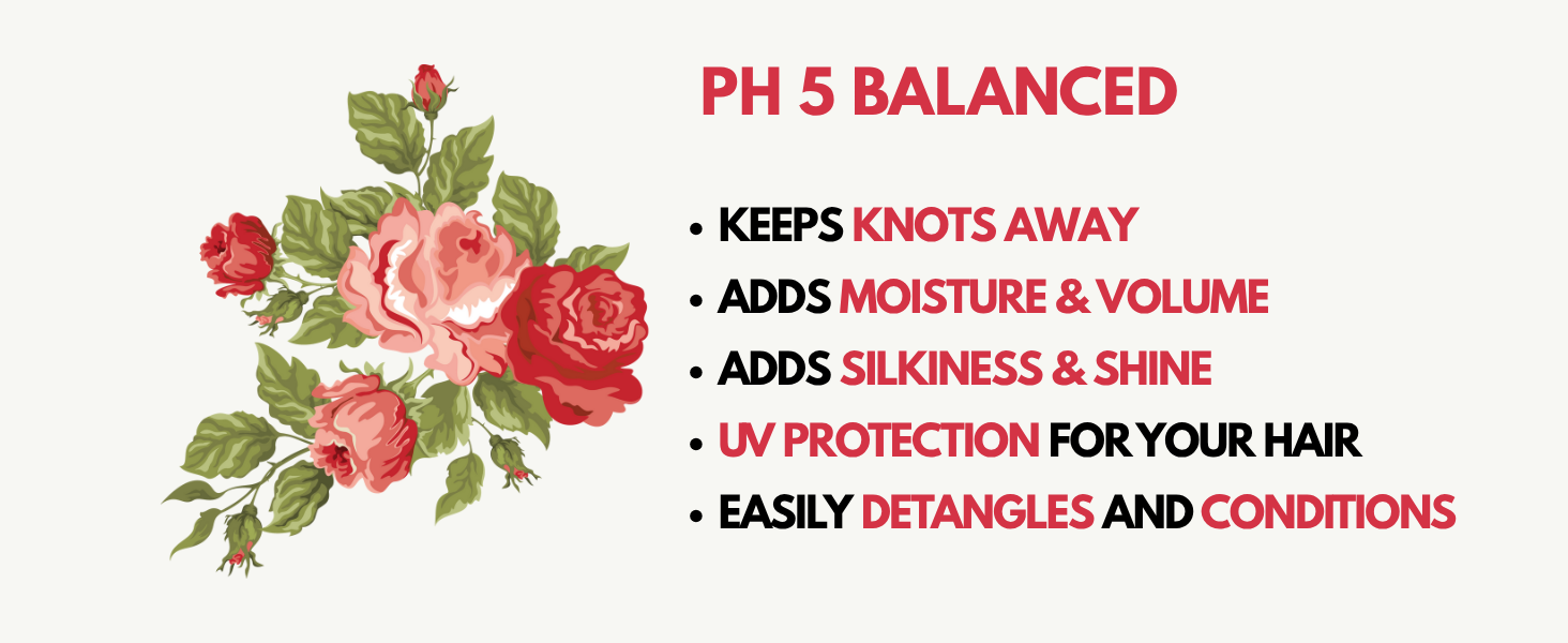 ph5 balanced keeps knots away adds moisture and volume