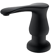 GAGALIFE Sink Soap Dispenser Matte Black, Built in Soap Dispenser with 13 OZ Bottle, Lotion Dispe...