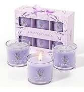 CHILLFLAME Lavender Candle, Scented Candles Gift Set for Stress Relief, 6 Votive Candles for Wome...
