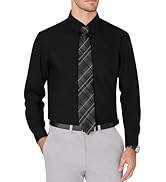 J.VER Men's Dress Shirts Wrinkle Free Long Sleeve Formal Shirt Solid Business Casual Button Down ...