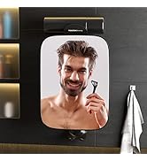 TOUCHBeauty Shower Mirrors for Men, 3X Magnification Shaving Mirror with Razor Holder, 360degree ...