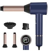 PARWIN PRO BEAURY Air-Sonic Hair Dryer with Left & Right Auto-Airflow Curls, Prussian Blue Profes...