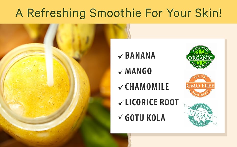 LILY SADO Turmeric Banana Mango Moisturizer Face Facial Cream Lotion Creams Lotions Moisturizers 