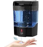 SVAVO Automatic Soap Dispenser Hand Sanitizer Dispenser Wall Mount 600ml/21fl.oz, Touchless Elect...