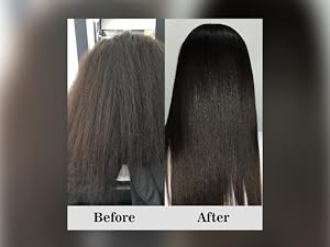 Before and after hair conditioner
