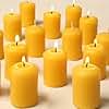 12Pcs Beeswax Candles, Natural Beeswax Votive Candles Bulk, Handmade Pure Bees Wax Votive Candles for Home Room Decor Party Wedding Spa, Smokeless and Dripless Votives Candles
