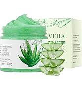 Aloe Vera Face Scrub for Women & Men, Gentle Facial scrub Exfoliator, Deep Cleansing Exfoliating ...
