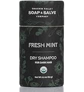 Chagrin Valley Soap & Salve Dry Shampoo Powder, Dark Hair, Fresh Mint, Organic, Natural, Vegan, N...