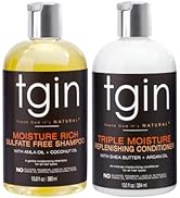 tgin Moisturizing Shampoo & Conditioner Duo For Natural Hair - Dry Hair - Curly Hair, 13 Fl Oz (P...