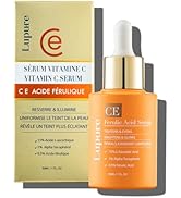 Vitamin C Face Serum with Ferulic Acid - CE Ferulic Facial Serum with 15% Pure L-Ascorbic Acid, V...
