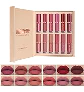 KIMIEYE 12 Colors Matte Liquid Lipstick Kit, Long Lasting Lip Tint, Waterproof Lip Stain, Non-Sti...