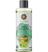 AYURVEDASHREE Amla Bhringraj Hair Oil 200 ml, 6.76 fl oz, with Amla Oil, Brahmi Oil, Methi Oil, S...