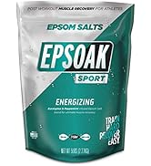 Epsoak Sport Epsom Salt for Athletes - 5 lbs. Energizing Therapeutic soak with Eucalyptus and Pep...