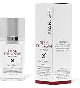 Man Labs Titan Mens Eye Cream Anti Aging Bags & Dark Circle - Eye Bags Treatment for Men, High Po...