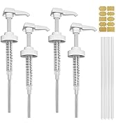 4 Pack Gallon Jug Pump Dispenser 38-400 White Pump for Gallon Jug Dispensing - 7cc Lotion Gallon ...