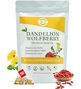 Aromlife Natrual 21 Bags Dandelion Wolfberry Tea Supports Kidneys & Liver Health, Organic Liver D...