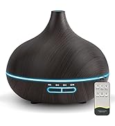 Diffusers for Essential Oils Large Room, 550ml Essential Oil Diffusers with Remote Control, Ultra...
