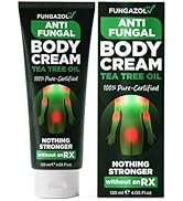 Antifungal Cream | Body Cream for Jock Itch, Ringworm & Athlete’s Foot | Strength Formula with Te...