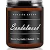 MOASITN Sandalwood Heavenly Scented Candles for Home| Natural Soy Aromatherapy Candle| Handmade Long Lasting Jar Candel| Gift for Women,Men| as Birthday,Housewarming,Thank You,Relaxing Gifts| 7oz