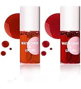 ZHISHUDL 2 Colors Lip Tint Stain Set,Lip Stain Long Lasting Waterproof,Moisturizing Liquid Lipsti...