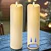 Large Flameless Candles Flickering 4