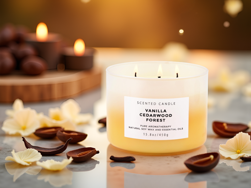 vanilla cedarwood forest scented forest scent cedar candle soy candle aromatherapy scented candle