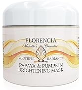 Florencia Papaya & Pumpkin Brightening Mask. Natural, Exfoliating, Skin Softening & Smoothing Fac...