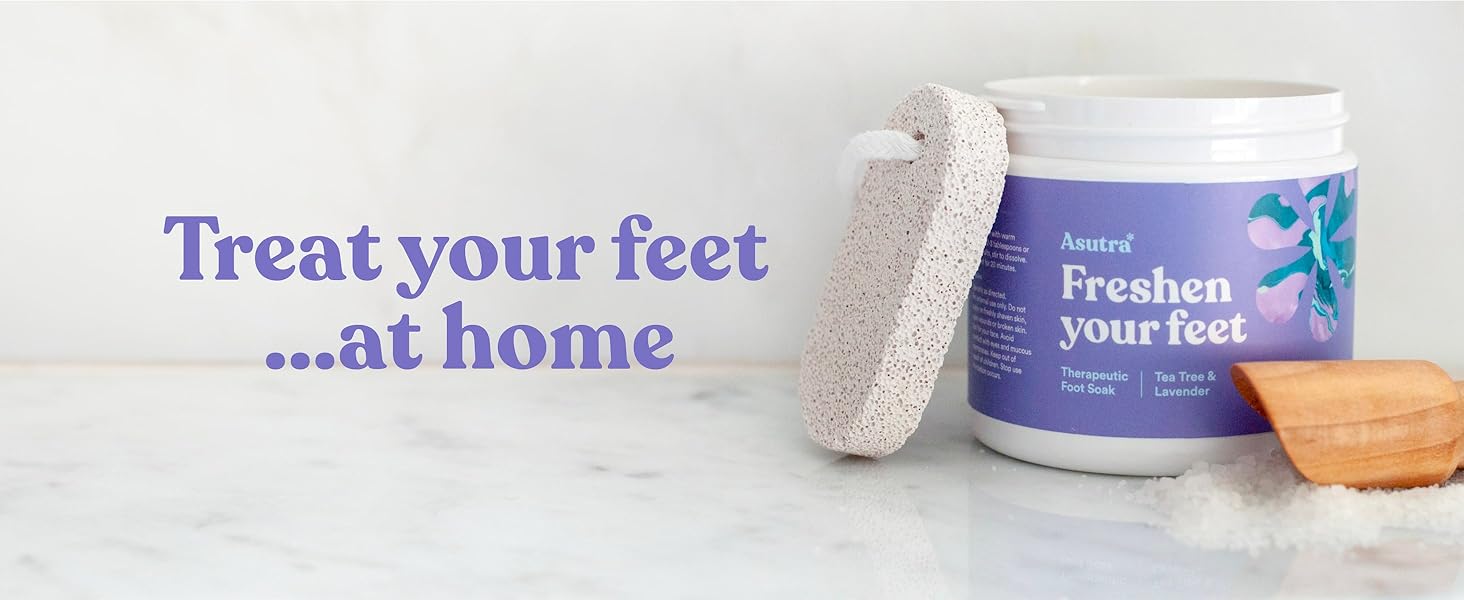 foot soak at home pedicure kit essential oil aromatherapy exfoliate dead skin sea salt moisturizing