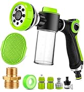 YCCOKJJ Dog Washing Hose Attachment, Pup Jet Dog Sprayer with 3.5oz/100cc Soap Dispenser Bottle a...