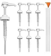 6 Pack Gallon Jug Pump Dispenser 38-400 Syrup Pump for Gallon Jug Dispensing - 7cc Lotion Gallon ...