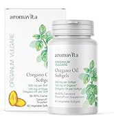 AROMAVITA Oregano Oil Capsules- 86-90% Carvacrol - High Potency Digestive Support Oil of Oregano ...