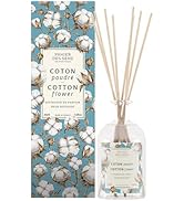 Panier des Sens - Cotton Flower Reed Diffuser – Long Lasting Fragrance 5+ Months - Elegant Home D...