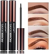 2PCS Peel Off Tattoo Eyebrow Gel, Long Lasting Waterproof Eyebrow Tattoo Makeup,Natural Elegant E...