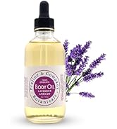 Lavender Apricot Body Oil for Deep Relaxation and Wellness - Moisturize Your Skin - 100% Organic ...