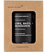 Scented Candle for Home Scented Lime Basil Mandarin 7 oz